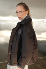 Куртка демисезонная с манишкой из шерсти