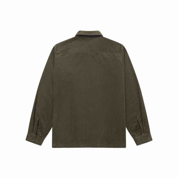 Рубашка Velvet Button темно-оливковый / графитовый - фото 3