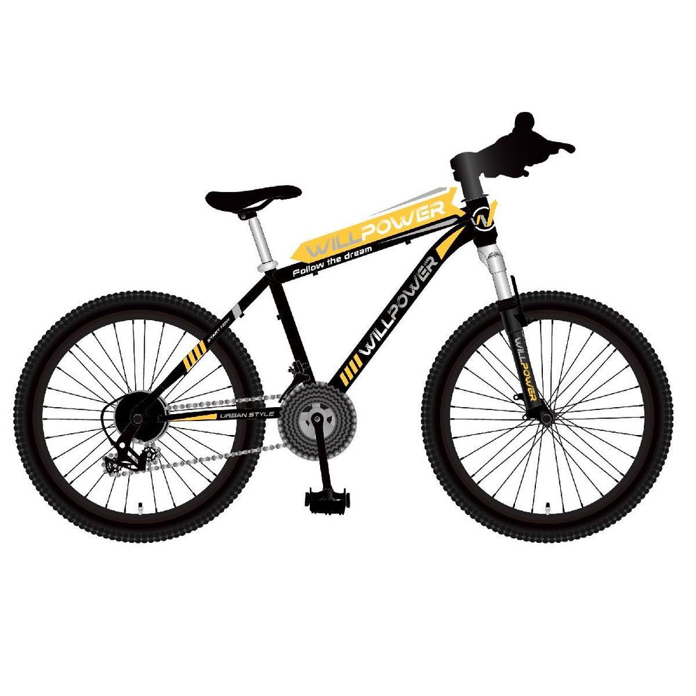 Велосипед 26&quot; WILLPOWER желтый FG23040152K-4