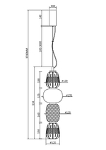 Подвесной светильник Maytoni MOD267PL-L32CH3K