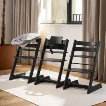 Стульчик для кормления STOKKE Tripp Trapp комплект 4 в 1 (Black)