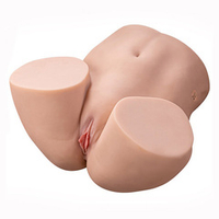 Телесный вибромастурбатор полуторс 39х32х20см с функцией пенетрации Xise SHEQU Ethel Ass Masturbator Doll with Thrusting