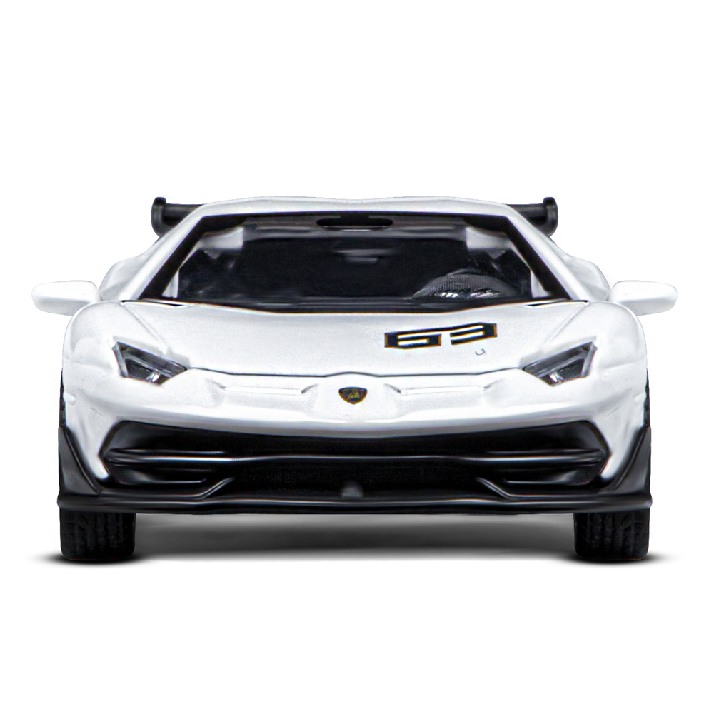 Модель 1:43 Lamborghini Aventador SVJ, белый, инерция, откр. двери