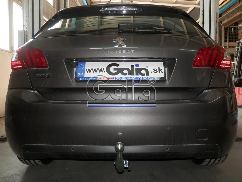 Фаркоп оцинкованный Galia C068A для Citroen C4 Picasso, C4 Grand Picasso 2013-, Peugeot 308 хетчбек, универсал 2013-(паспорт и сертификат в комплекте)(без электрики)