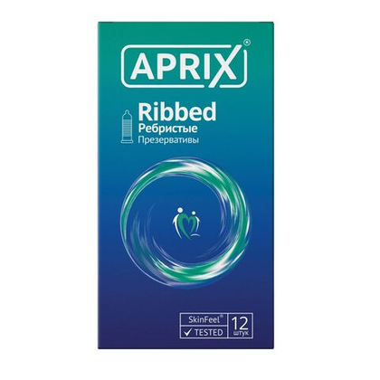 Презервативы APRIX Ribbed ребристые 12 шт.