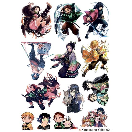 Наклейка А5 a Kimetsu no yaiba 02 (Истребитель демонов 02)