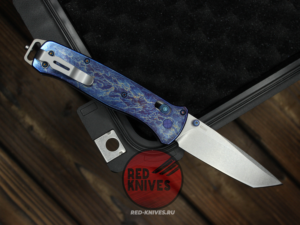 Нож Benchmade Bailout 537 "Огненный" Титан