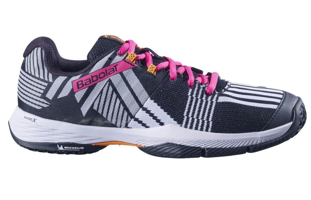 Женские  кросовки для Padel Babolat Sensa - black/roseberry