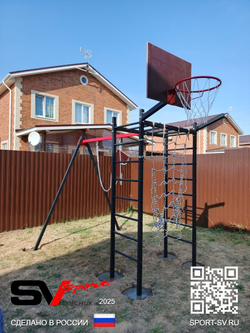 Монтаж уличного спортивно-игрового комплекса Sv Sport