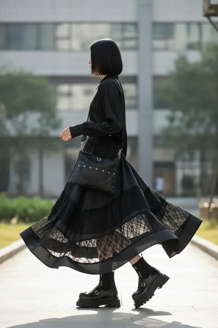 Юбка с кружевом «SWER»