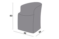Защитный чехол на стул Диего, цвет серый