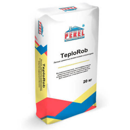Perel TeploRob 0518, мешок 20 кг - Цементная штукатурка