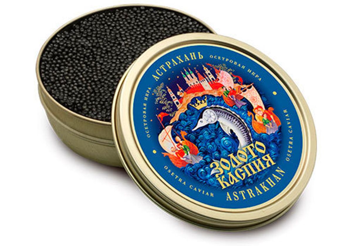 Икра чёрная осетровая "Золото Каспия", 500г