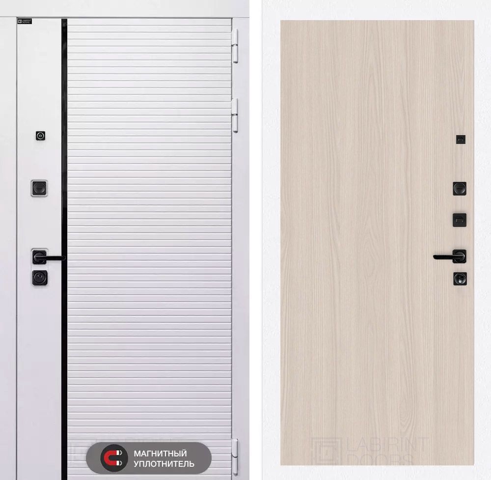 Входная дверь Лабиринт РОЯЛ - 05 Ясень Светлый
