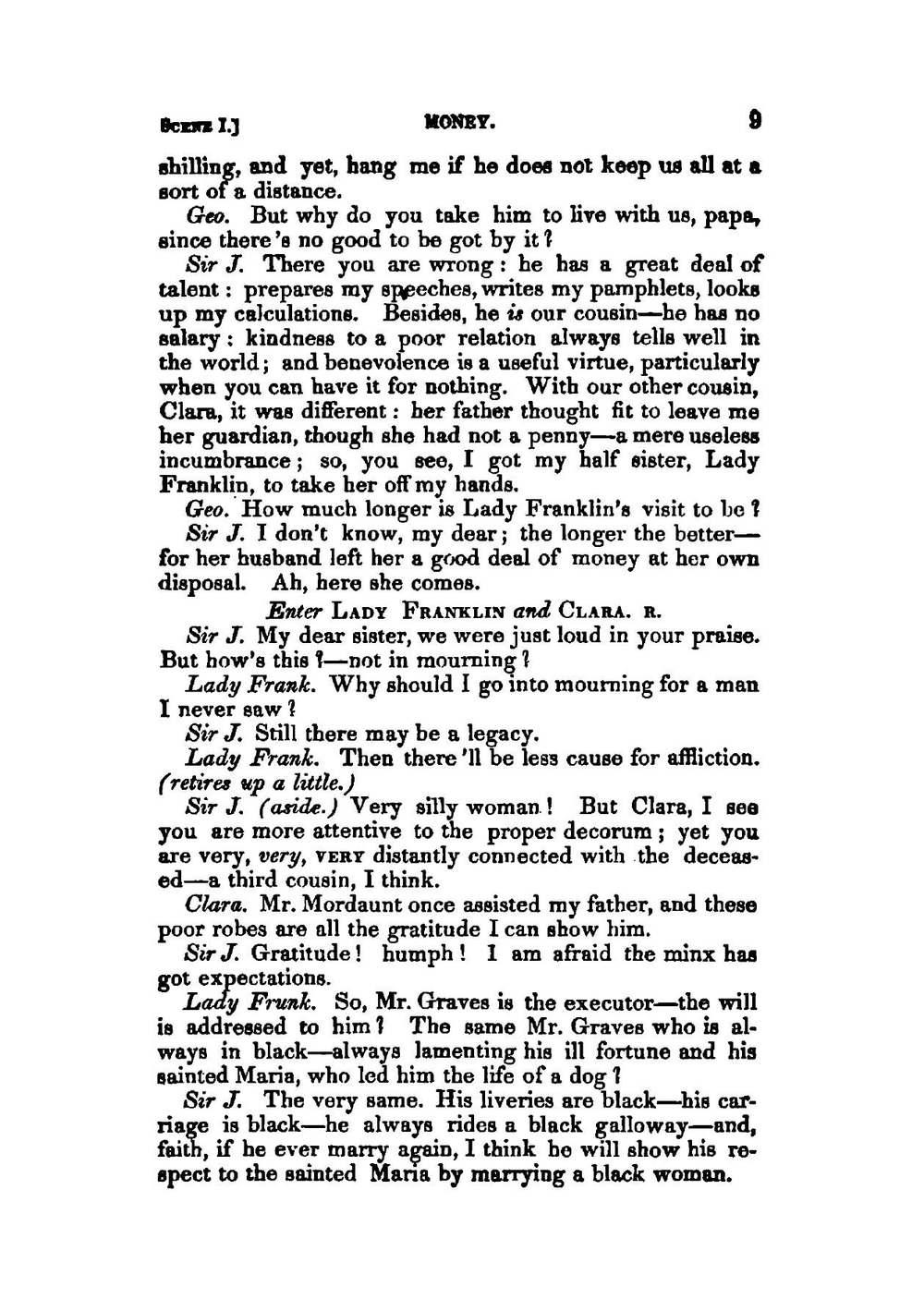 Money | Edward Lytton Baron