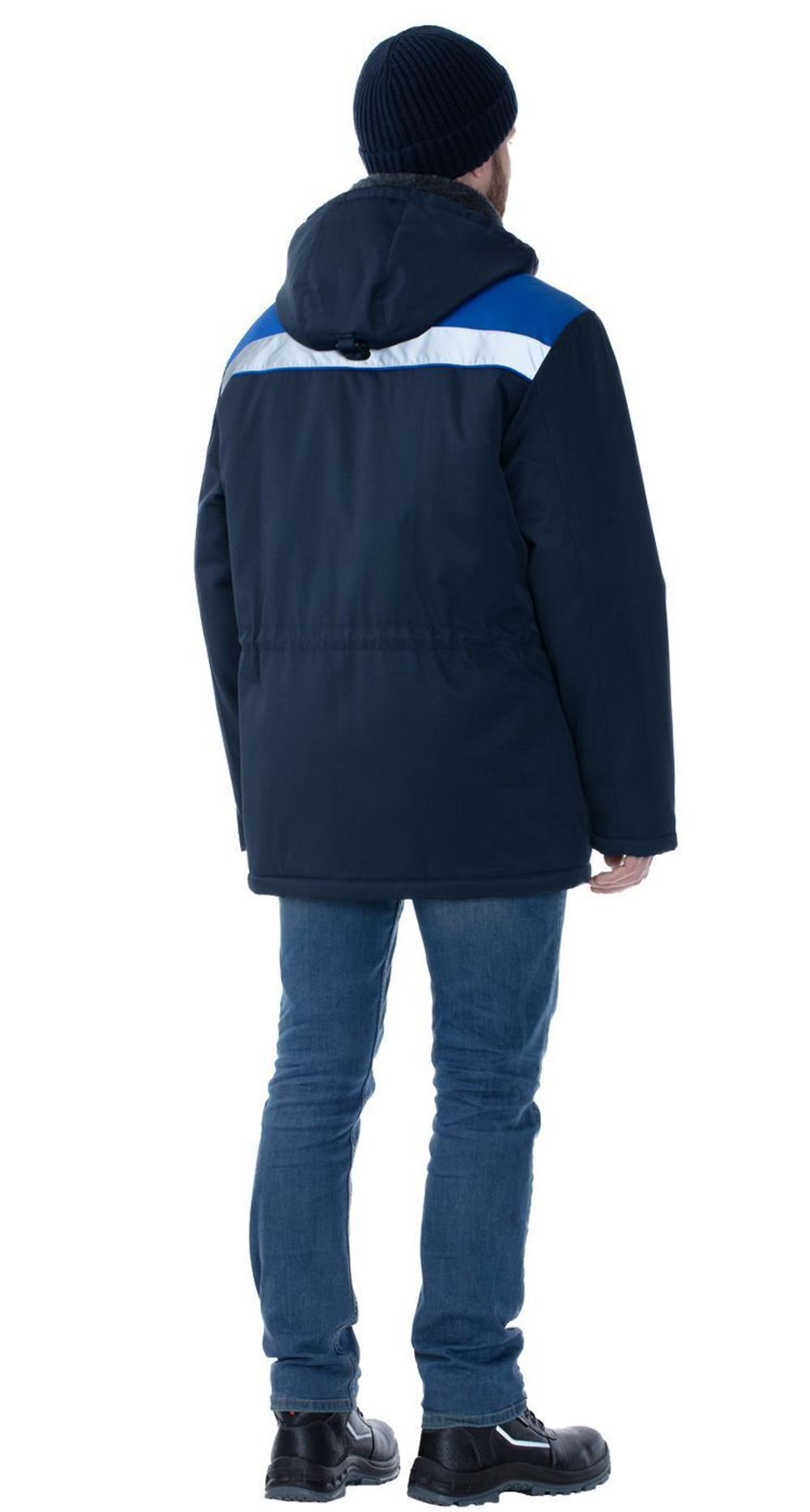 Куртка утепленная мужская "Монтаж" цв.т.син.-вас.