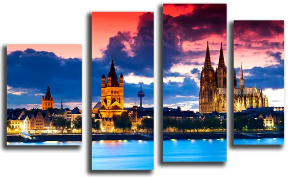 Модульная картина "Кёльнский собор"