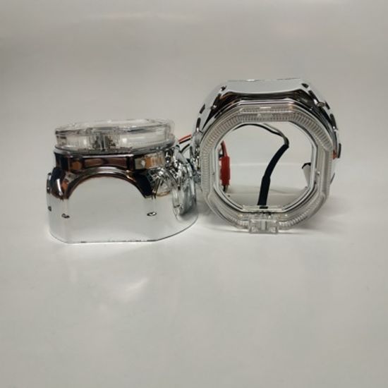 Маска для линзы 2,5′ Квадратная с LED (COB) подсветкой по всему периметру 029