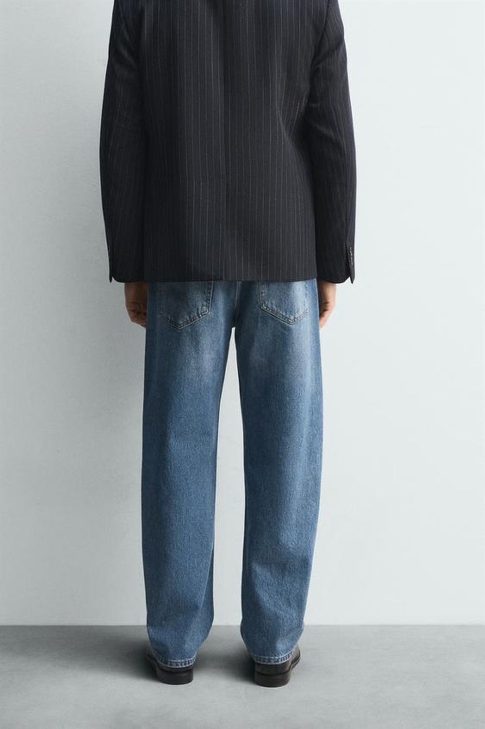 ZARA ДЖИНСЫ STRAIGHT FIT LIMITED EDITION, ВЫЦВЕТШИЙ СИНИЙ