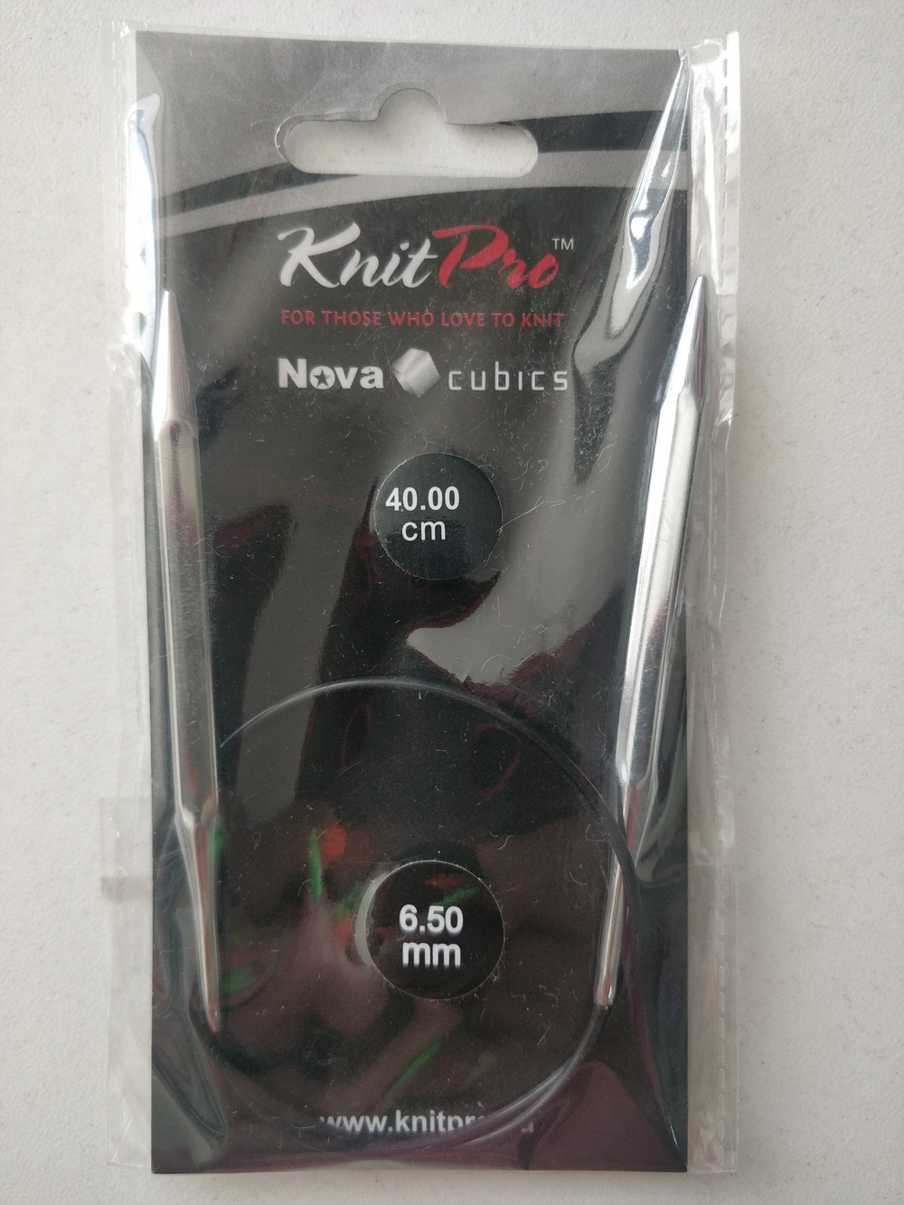Спицы круговые Knit Pro Nova Cubics 40см - 6,5мм
