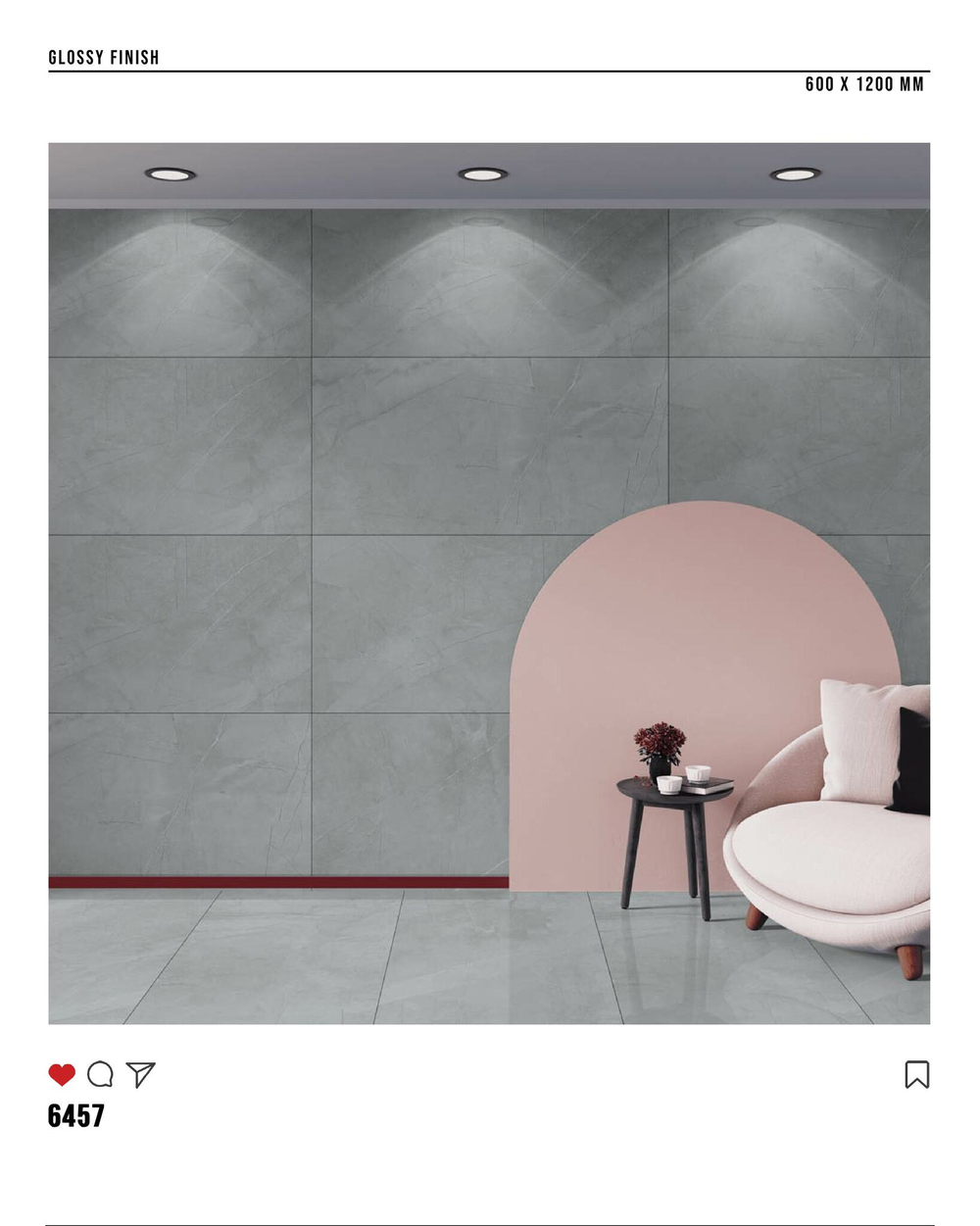 Керамогранит glossy №6, 60х120, 6457