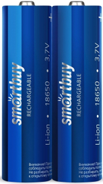 Аккумулятор Smartbuy 18650 2000 mAh (комплект 2 шт)