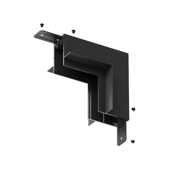 Коннектор L-образный стена-потолок Denkirs Smart Hide TR2118-BK