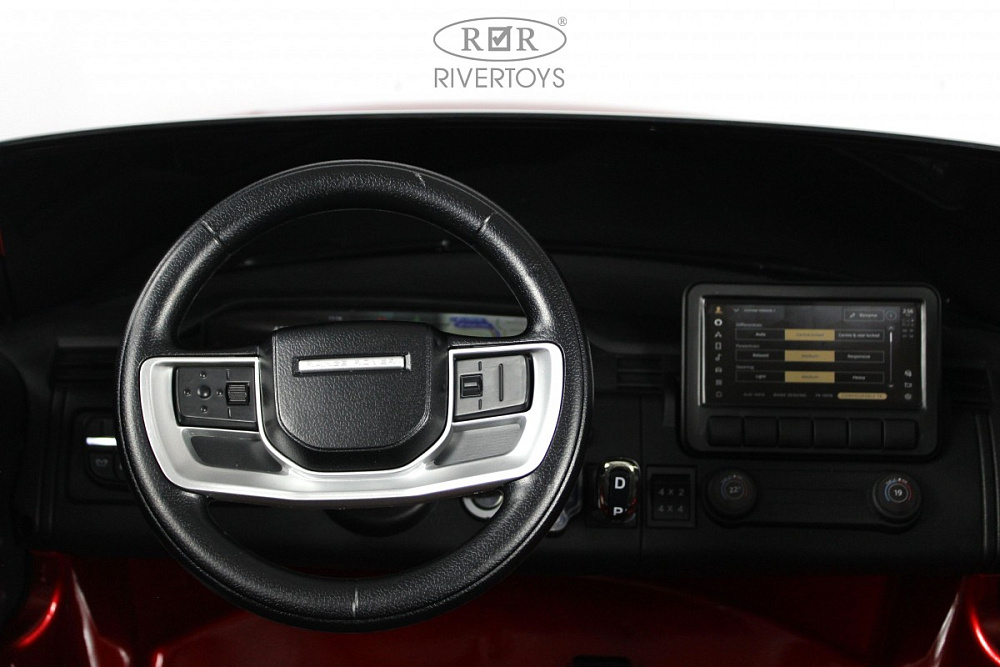 Детский электромобиль RiverToys Y999YY красный глянец