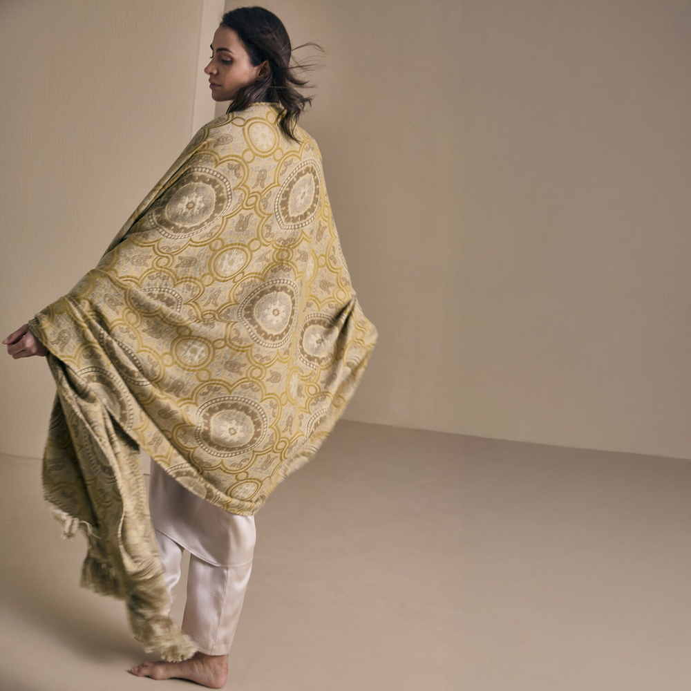 Плед Luxury Gipsy Olive/Taupe (120 x 253 см)