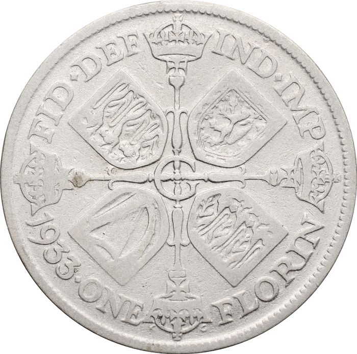 2 шиллинга (флорин) 1933 Великобритания