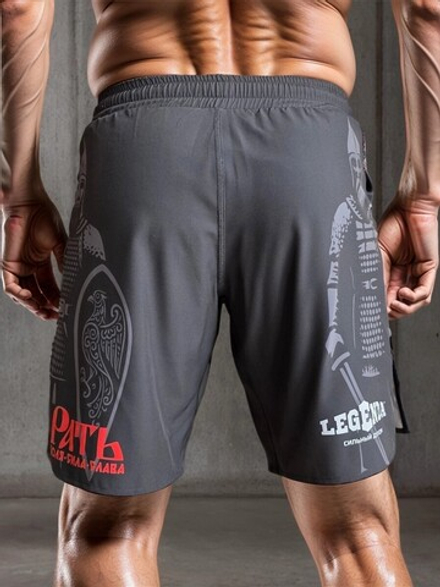 Шорты спортивные тренировочные LEGENDA Рать2 Варяг черный