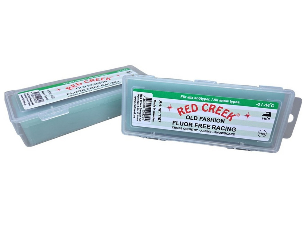 Парафин FFR RED CREEK 1107 FLUOR FREE RACING GREEN зел. -3°/-14°С 140г