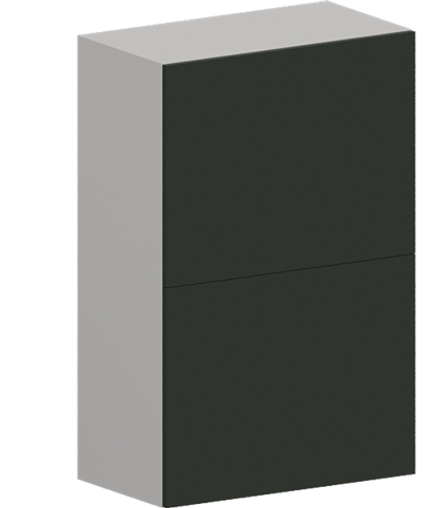 Кухня Модуль ШВГ 602Г Белый / Насыщенно-зеленый