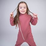 Комбинезон косуха с клапаном "Пепельная роза" утепленный