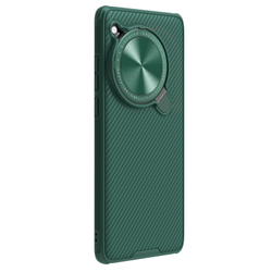 Чехол зеленого цвета (Deep Green) с металлической откидной крышкой для камеры на OnePlus 12 от Nillkin, серия CamShield Prop Case