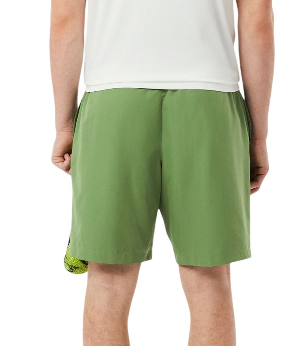 Теннисные шорты Lacoste Lightweight Diamond Taffeta - green