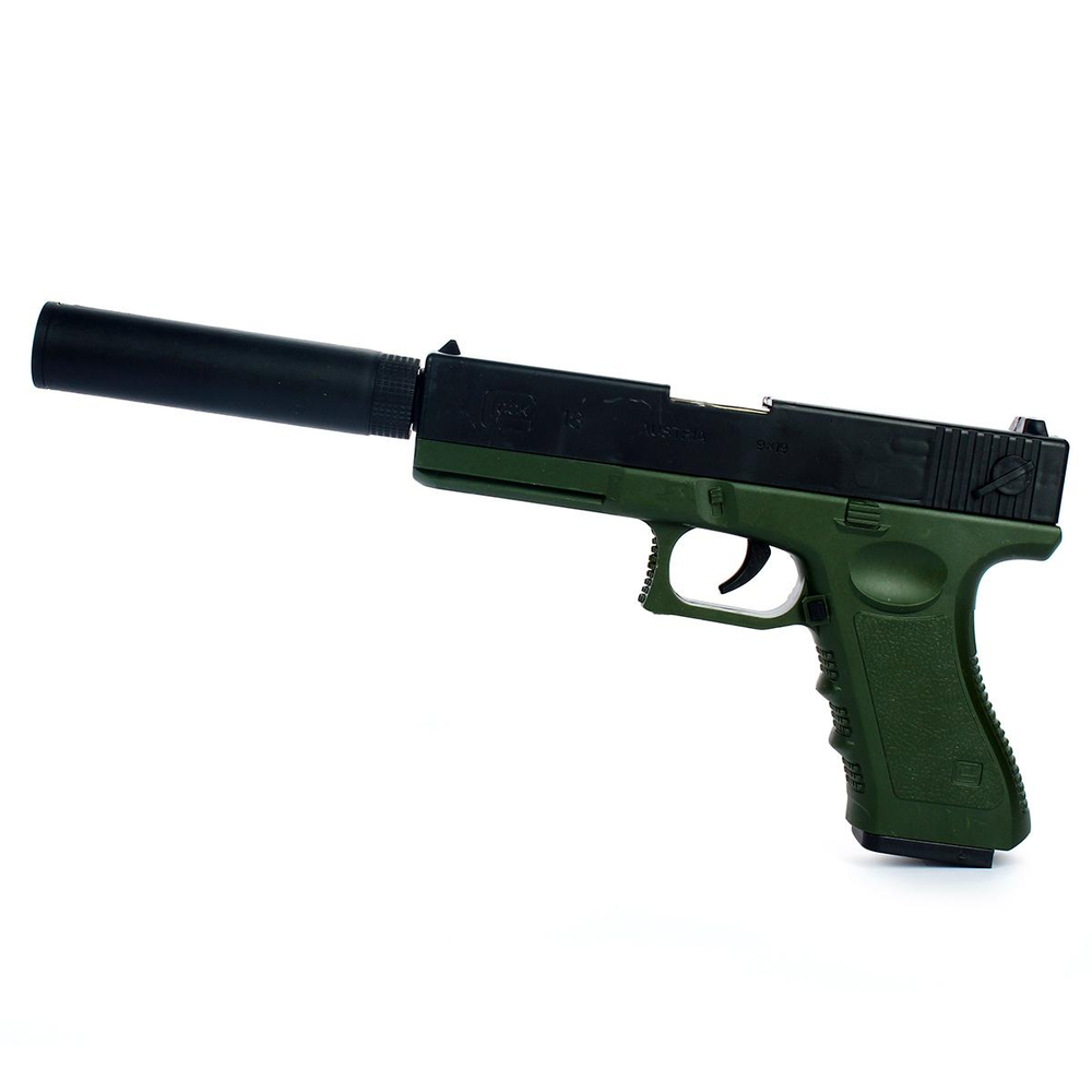 Пистолет с мягк.пулями, коробка 998-21