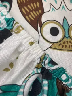 Постельное белье Полисатин Мечта "Owl" 2-спальное  Наволочка 50х70 см 2 шт Простынь на резинке 160x200 см Пододеяльник 175x215 см