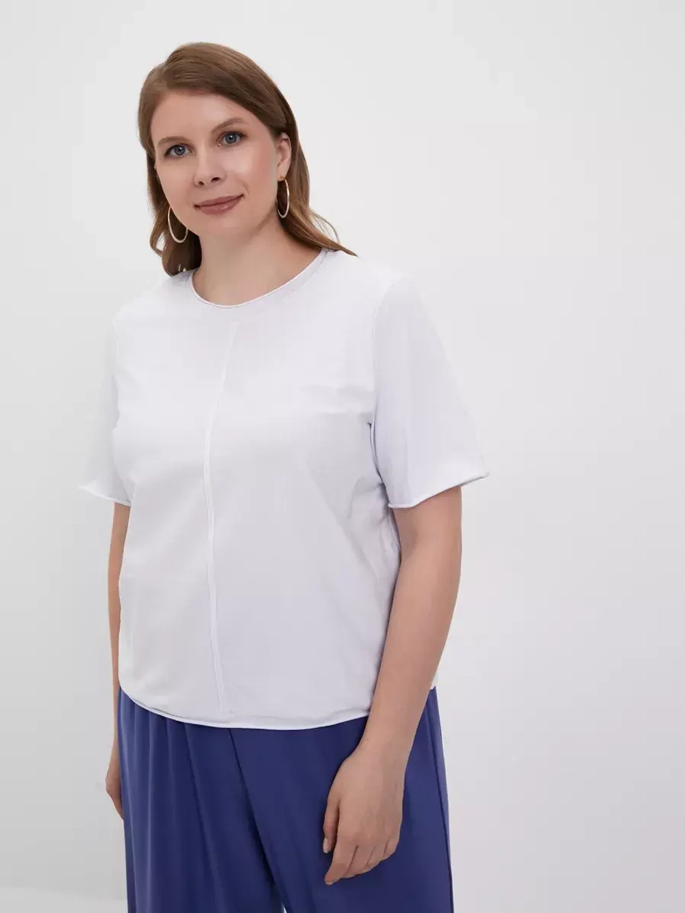 Футболка укороченная большие размеры