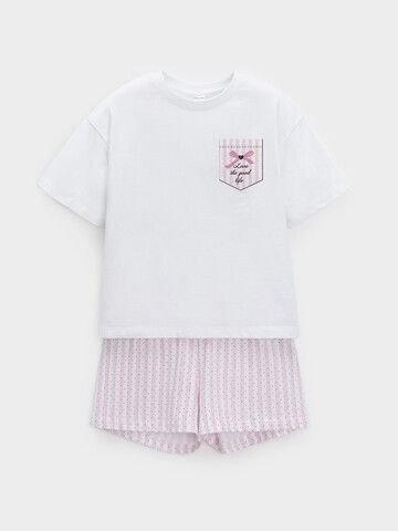 пижама  для девочки  МП 1658/белый Н249