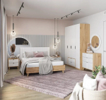 Комод Woodville Лорена дуб вотан, белый