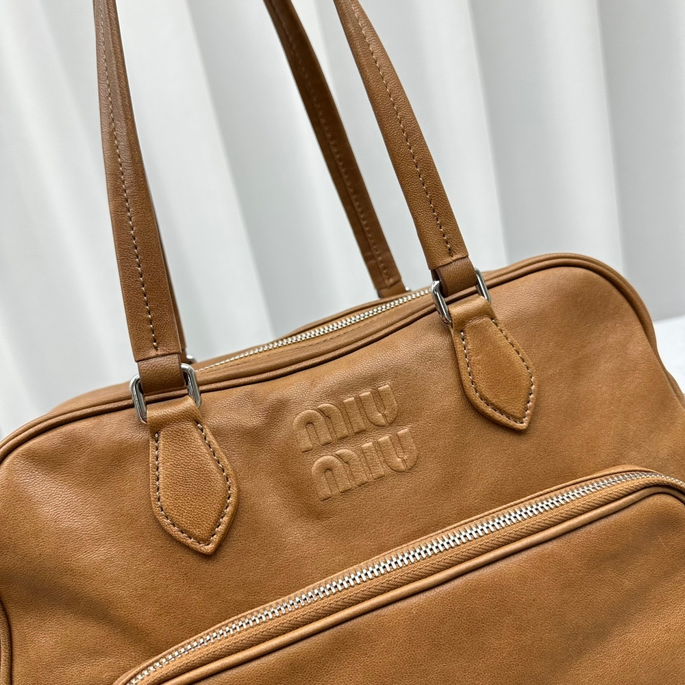 Miu Miu Leather Top Handle Bag 32 cm