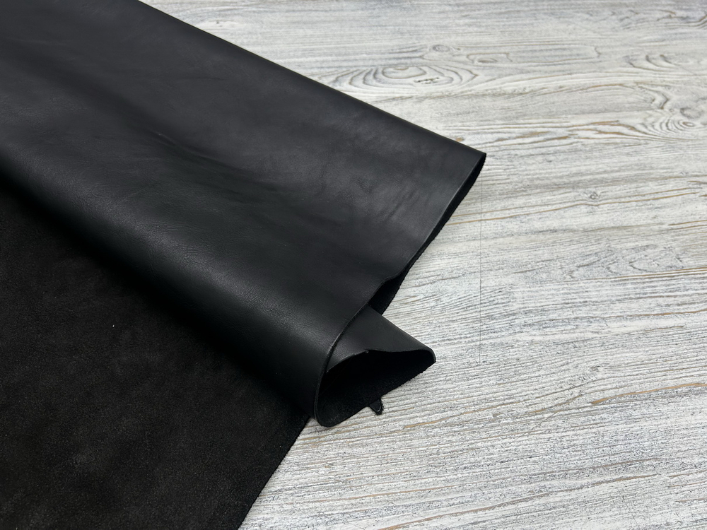 Фантом цв. Черный / Fantom Wax Nero, толщ. 1,5-1,7 мм, натуральная кожа
