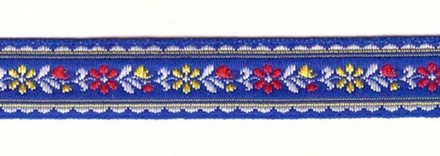 Тесьма жаккард, 8749, ш. 1,8 см, синий