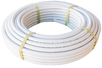 Гофрированная труба для газа Lavita HFP 20A нержавеющая сталь, термообработанная, в белой п/э оболочке (1 м)