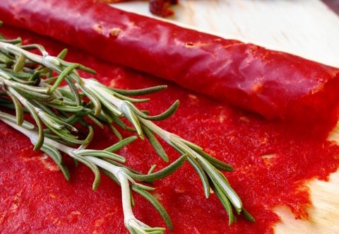 Томатная пастила и помидорные чипсы