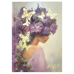 Ежедневник датированный 2025г. А5 160л. "Девушка с бабочками" (Феникс+)