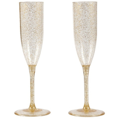 Бокал Gold Glitter разборный 150мл 2шт