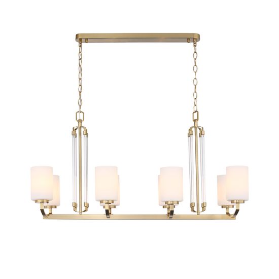 SL1403.333.08 Люстра подвесная ST-Luce Латунь/Прозрачный E27*8 40W OPALUS