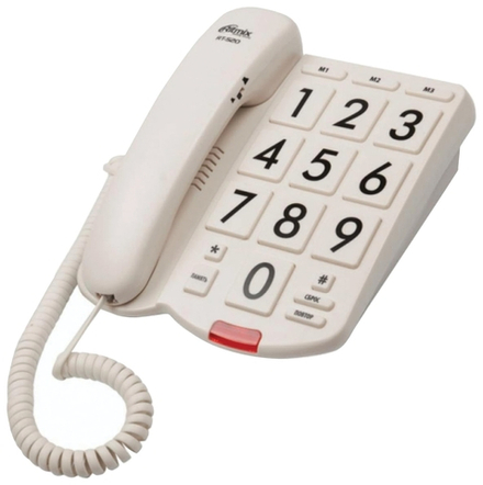 Телефон с крупными кнопками Ritmix RT-520 (Белый)